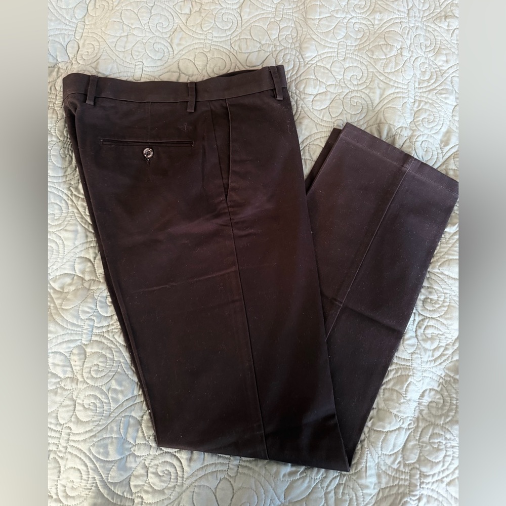 Dockers Men's Black Slim Fit Dress Pants Khakis 32 x 32